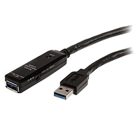Cable Extensor Alargador Usb 3.0 Superspeed Activo De 3M - Usb A Macho A Hembra - Negro - Startech.Com Mod. Usb3Aaext3M