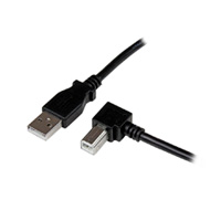 Cable Adaptador Usb De 2M Para Impresora Acodado - 1X Usb A Macho - 1X Usb B Macho En Angulo Derecho - Startech.Com Mod. Usbab2Mr