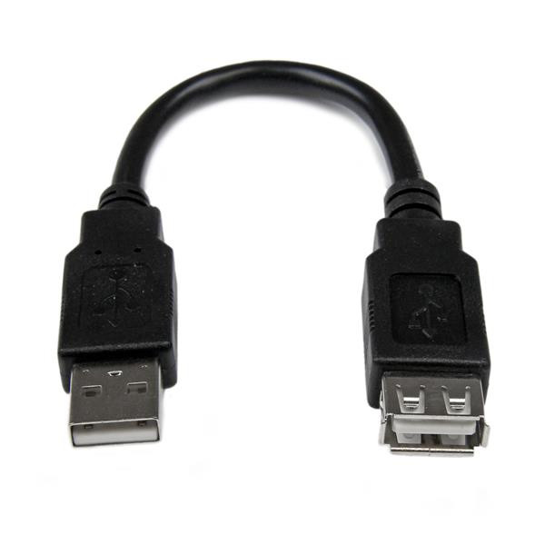 Cable De 15Cm De Extension Usb 2.0 - Macho A Hembra Usb-A - Extensor - Startech.Com Mod. Usbextaa6In