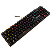 Teclado Gaming Mecanico Luz Rgb Bastion Vortred By Perfect Choice Legacy - Negro
