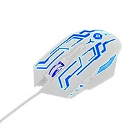 Mouse Vortred Legacy Gamer Alámbrico 6D 6 Botones RGB Rainbow Color Blanco