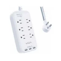Supresor De Picos Vica 6 Salidas 3 Puertos Usb