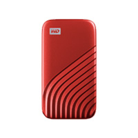 UNIDAD DE ESTADO SOLIDO SSD EXTERNO WD MY PASSPORT 1TB PORTATIL USB 3.2 TIPO C ROJO WINDOWS MAC BACKUP ENCRIPTACION WDBAGF0010BRD-WESN