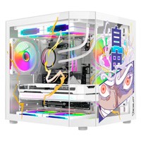 Gabinete Ocelot Gaming White Storm 5/M-Atx, Itx / Panel Lateral Y Frontal De Cristal Templado / Incluye 3 Ventiladores / Enfriamiento Liquido Hasta 240Mm / Gpu Hasta 320Mm / Color Blanco