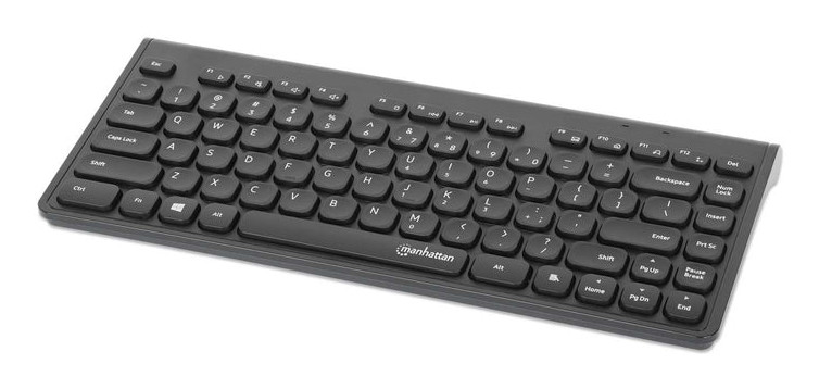 SKU-180764-featured Teclado Chocolate Inalambrico Manhattan 2.4G Negro - Imagen 1