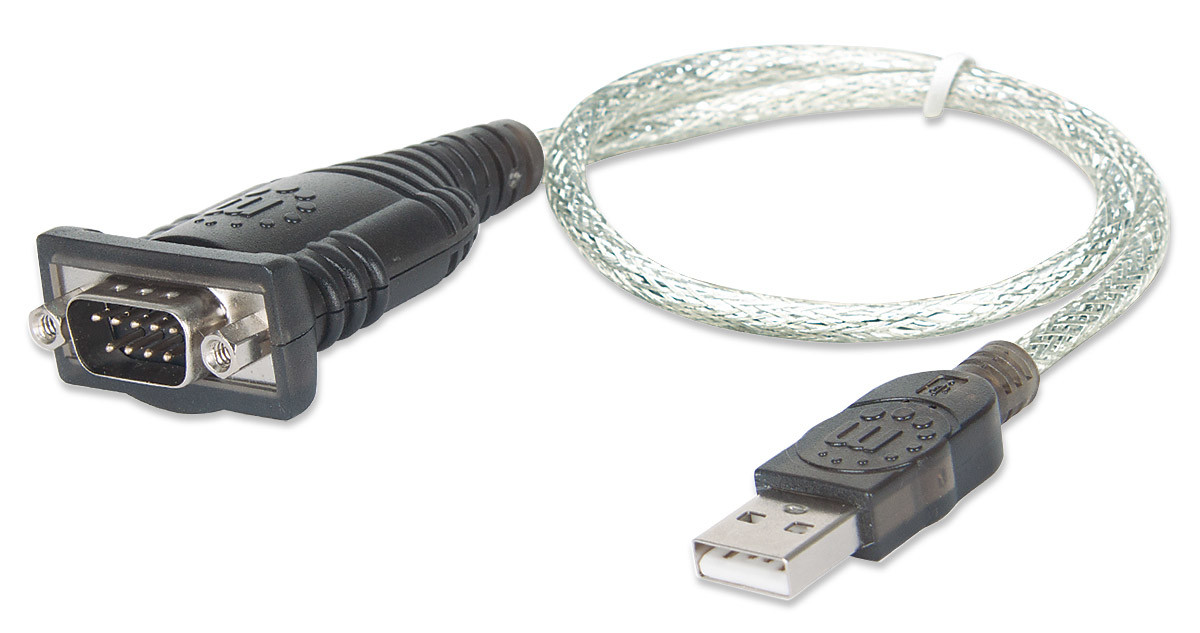 Convertidor Manhattan USB a Serial DB9M 45cm