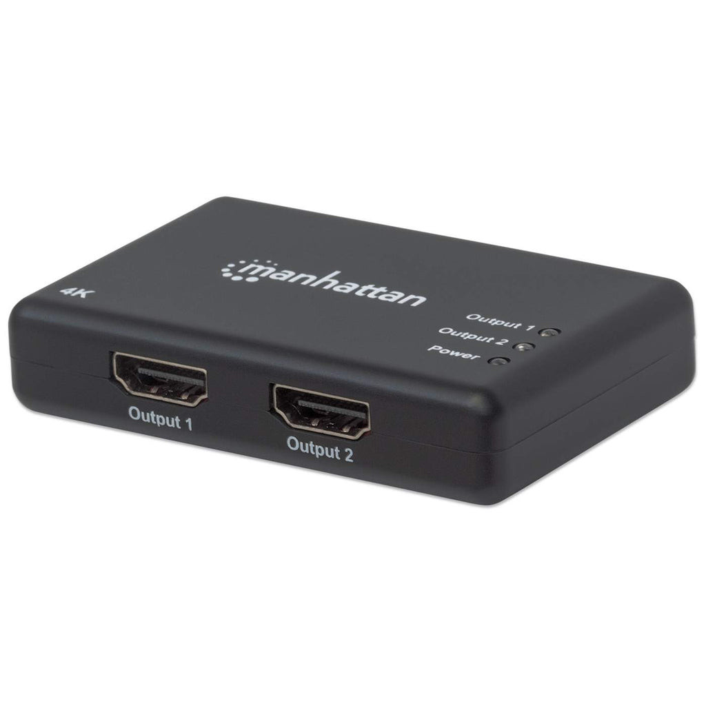 Video Splitter Manhattan HDMI 2 Puertos UHD TV 4k/30Hz Color Negro
