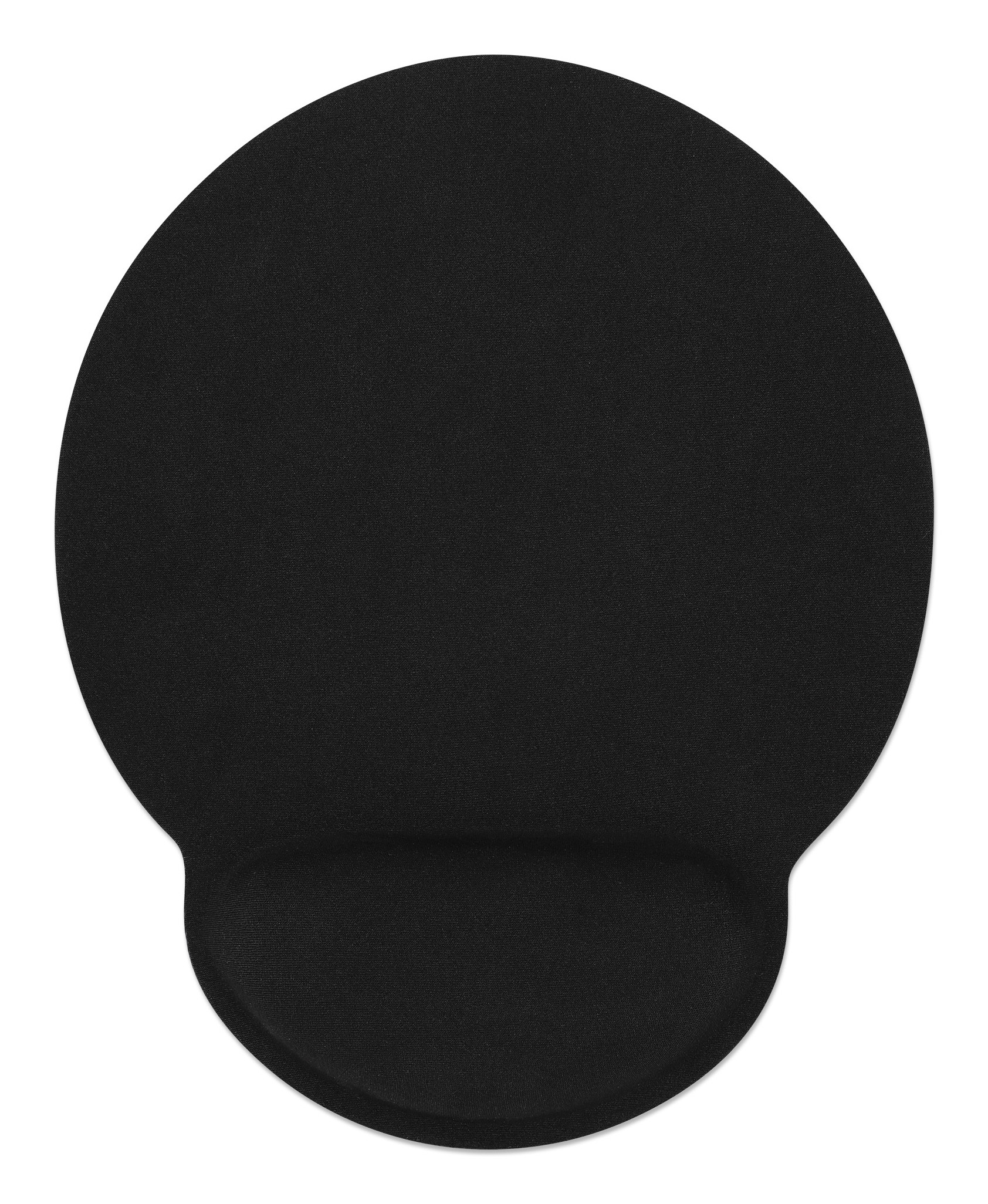 Mouse Pad Manhattan Tipo Gel C/Descansa Muñecas Color Negro