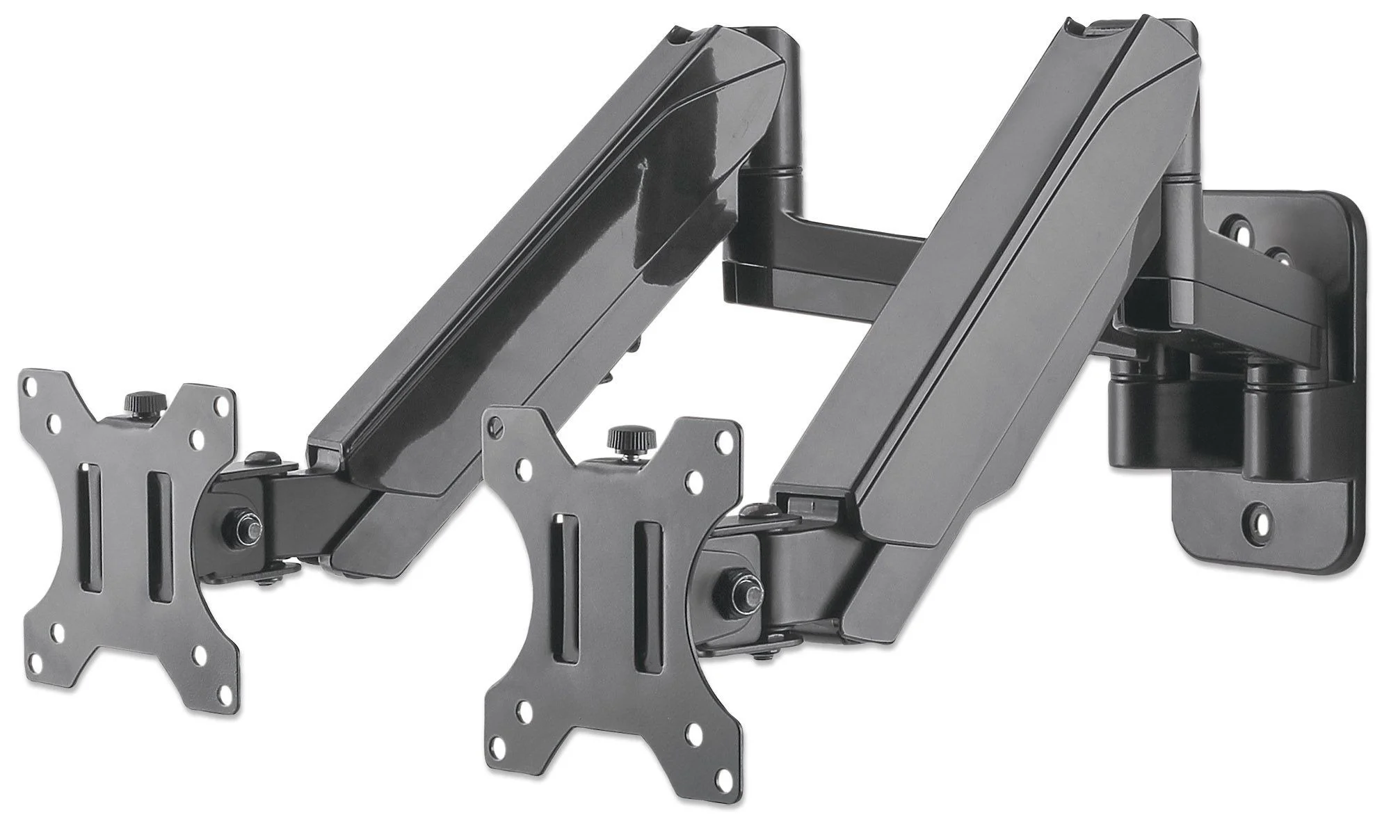 Soporte Monitor Manhattan Universal Pared para 2 Monitores 17" a 32" Pistón Hasta 8 Kg