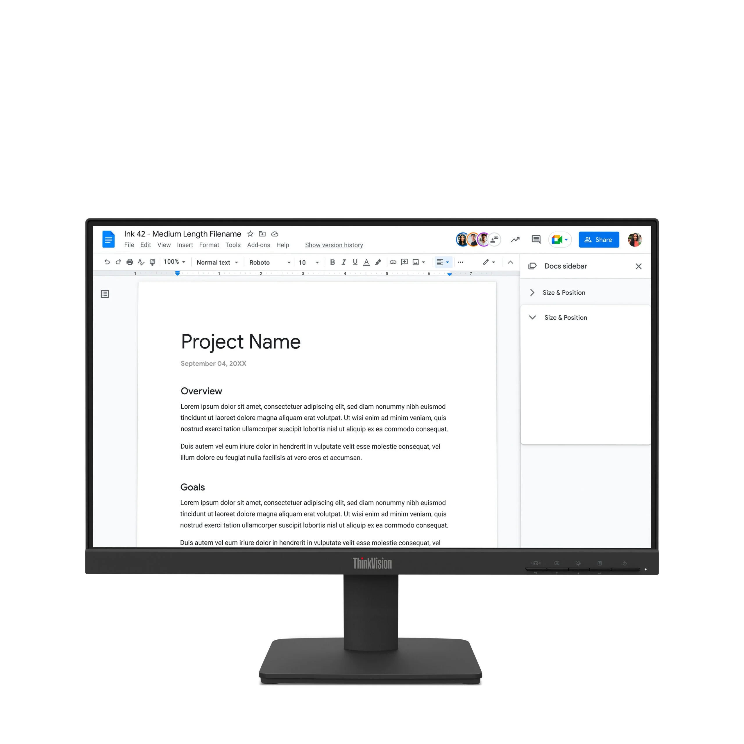 Monitor Lenovo ThinkVision S22-4e LED 21.5" 1920x1080 Full HD 100Hz HDMI Negro