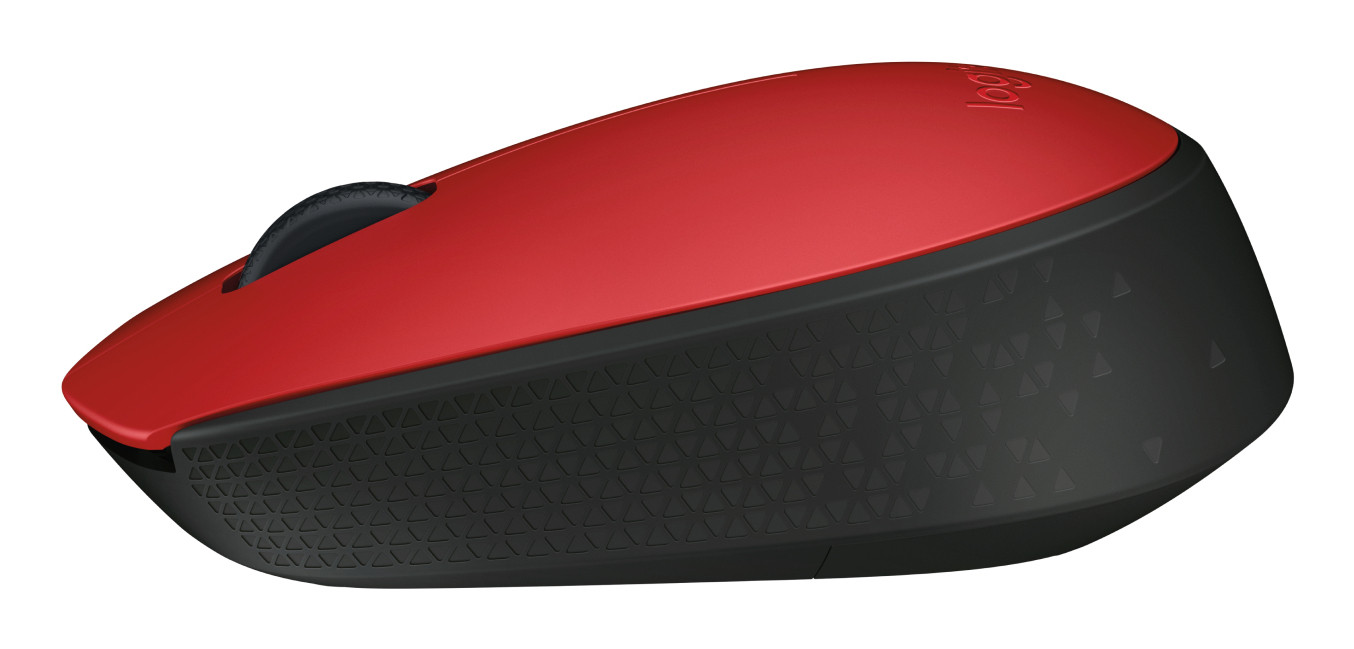 Mouse Logitech M170 Inalámbrico Plug and Play USB Color Rojo