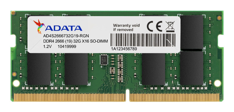 Memoria Ram Adata 8GB DDR4 SO-DIMM 2666Mhz CL19