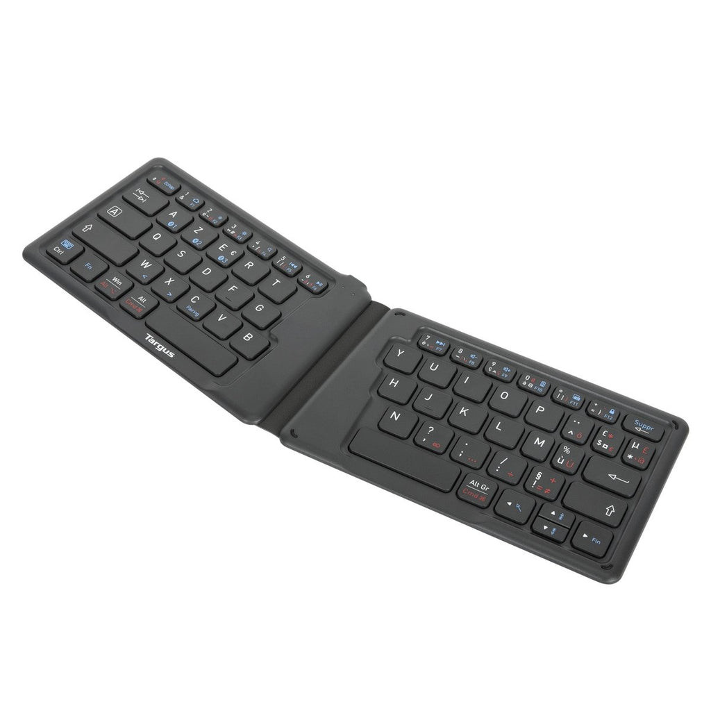 Teclado Targus Inalámbrico Plegable Ergonmico USB Color Negro
