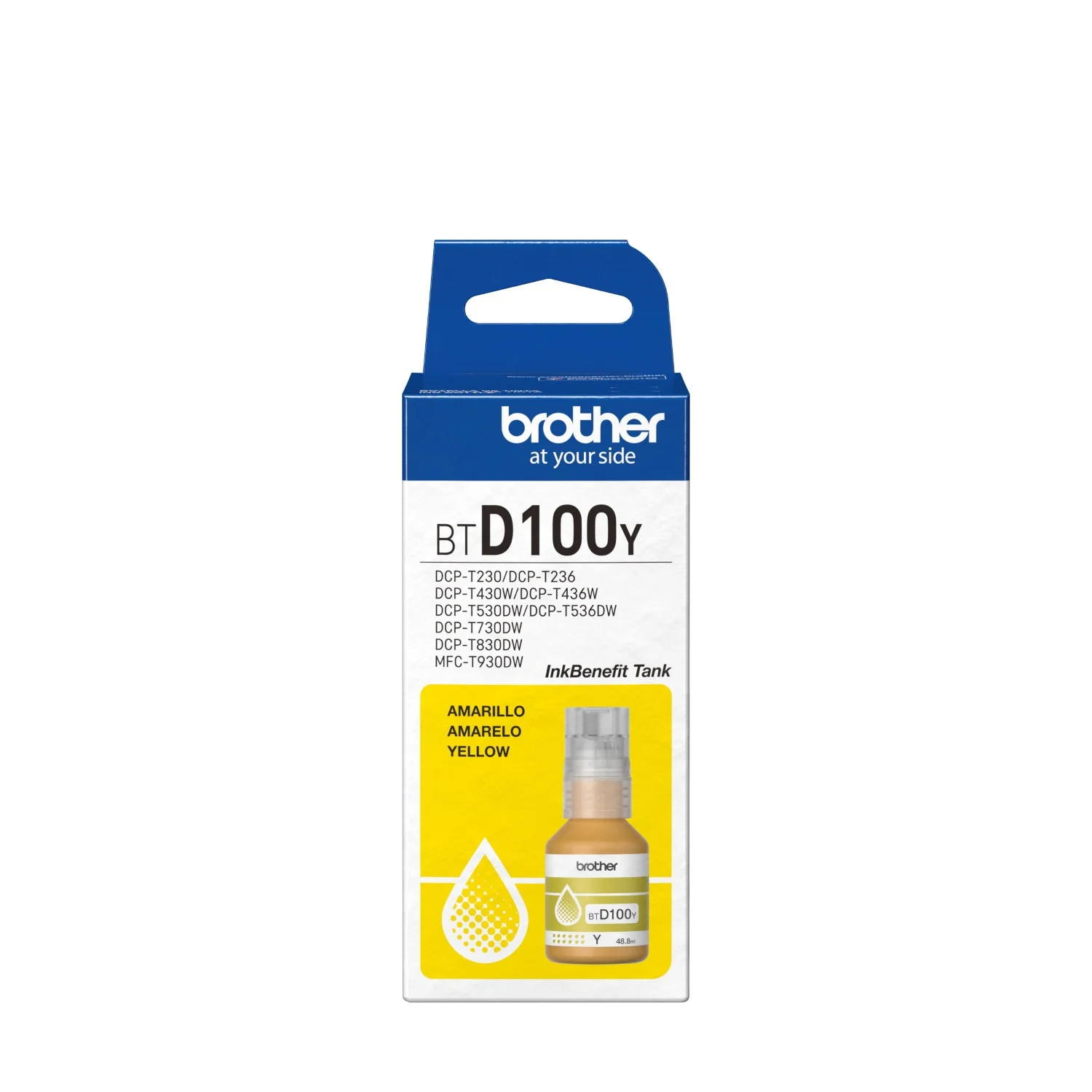 BROTHER BOTELLA DE TINTA AMARILLO,BTD10Y