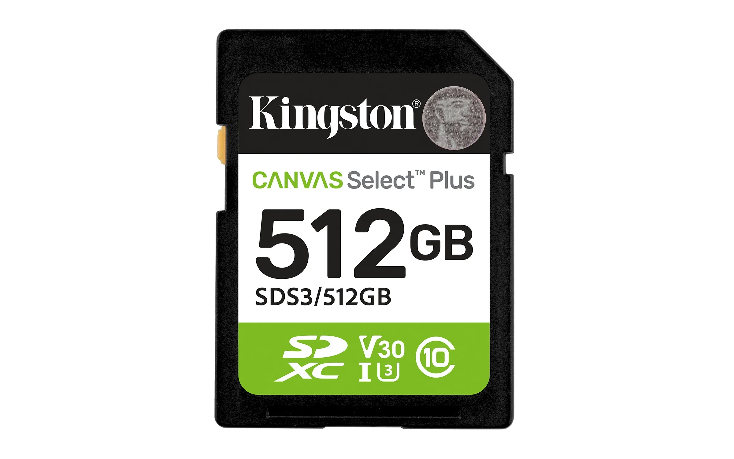 Memoria SD Kingston Flash Canvas Select Plus 512GB SD UHS-I Clase 10