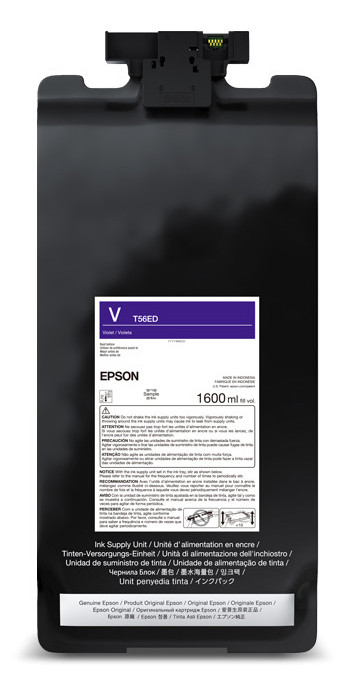 Tinta EPSON UltraChrome PRO12 violeta de 1.6 litros para Epson T56E